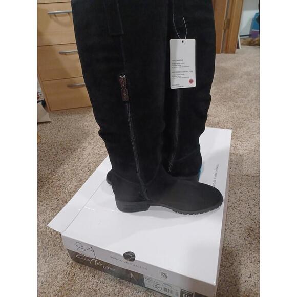 Aqua College BOOTS PAIGE Suede Riding Boot Shoes Size 6.5 - Picture 2 of 3